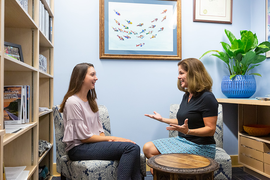 Professor Anne S. Douds and Haley Shultz ’21