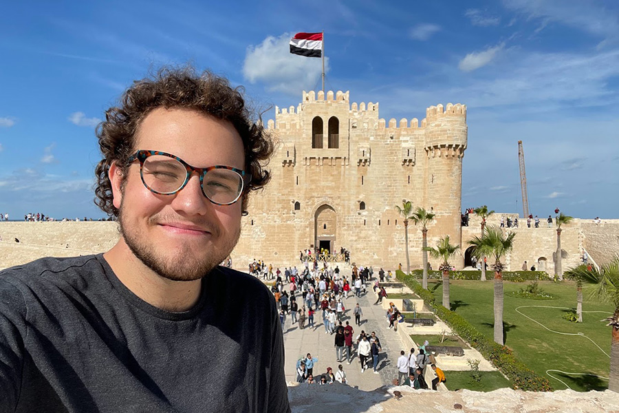 Brandon Neely &rsquo;23 in Cairo, Egypt