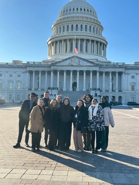Eisenhower Institute Gender and Leadership students visit the U.S. Capitol.