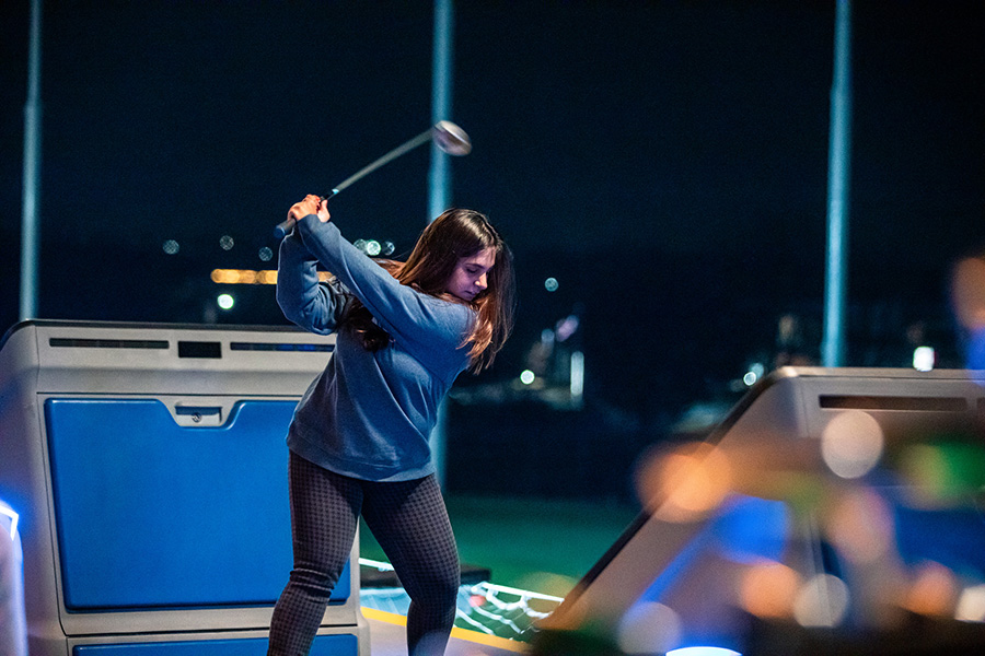 Meha Athwal &rsquo;23 at Topgolf 